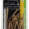Mack 1018007 - spainplschr.vzkop-automontaje chapado en amarillo 55 piezas 3,5 x 40 mm | 5 piezas