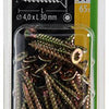 Mack 1018010 - spainplschr.vzkop-automontaje chapado en amarillo 65 piezas 4,0 x 30 mm | 5 piezas
