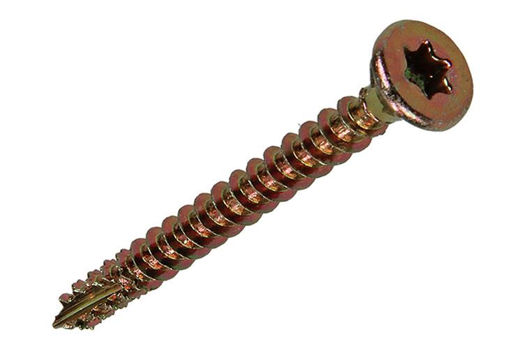 Mack 1018011 - spainplschr.vzkop-automontaje chapado en amarillo 40 piezas 4,0 x 40 mm | 5 piezas