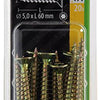 Mack 1018023 - spainplschr.vzkop-automontaje chapado en amarillo 20 piezas 5,0 x 60 mm | 5 piezas