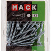 Mack 1018040 - perno roscado para madera acero galvanizado 28 piezas 6 x 50 mm | 5 piezas