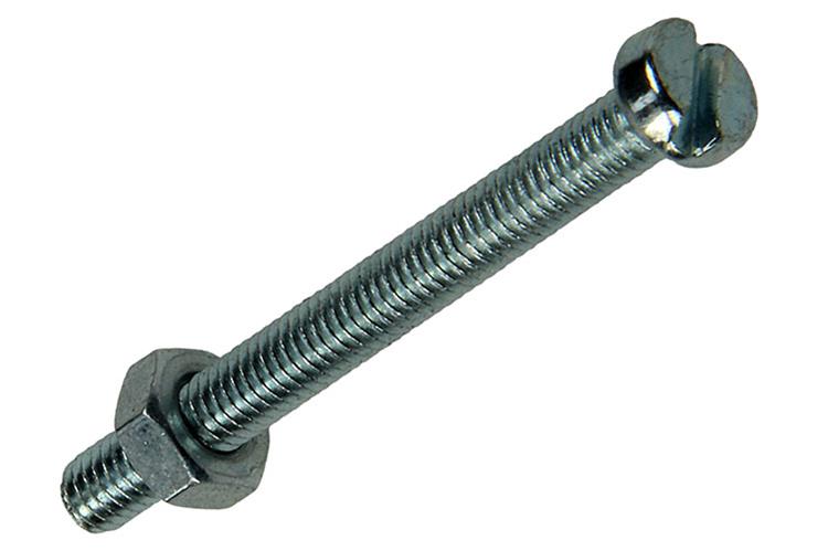 Mack 1018093 - cilindro de tornillo metálico. cabeza + tuerca chapada 34 piezas m4 x 40 mm | 5 piezas