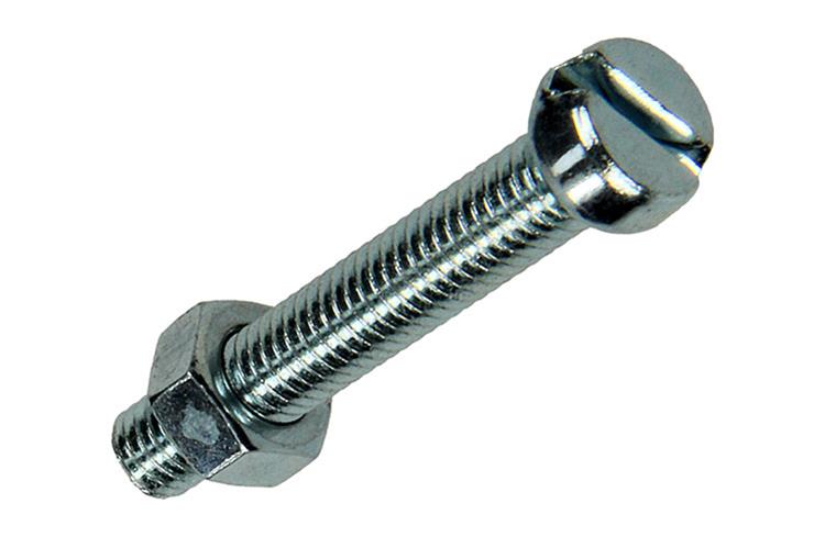 Mack 1018095 - cilindro de tornillo metálico. cabeza + tuerca chapada 28 piezas m5 x 30 mm | 5 piezas