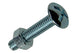 Mack 1018101 - perno estufa + tuerca acero galvanizado 35 piezas m6 x 30 mm | 5 piezas