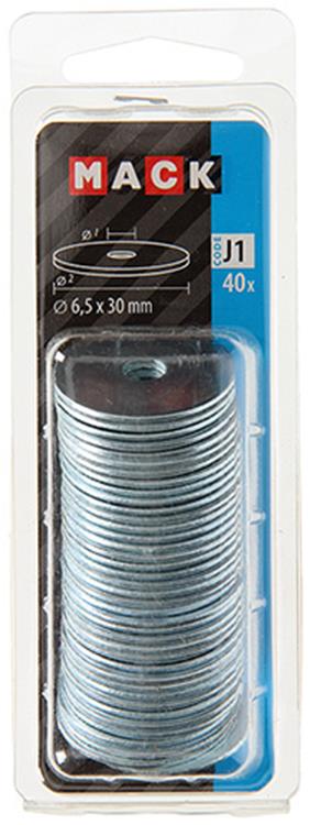 Mack 1018126 - arandela de carrocería galvanizada40 piezas 6,5 x 30 mm | 5 piezas