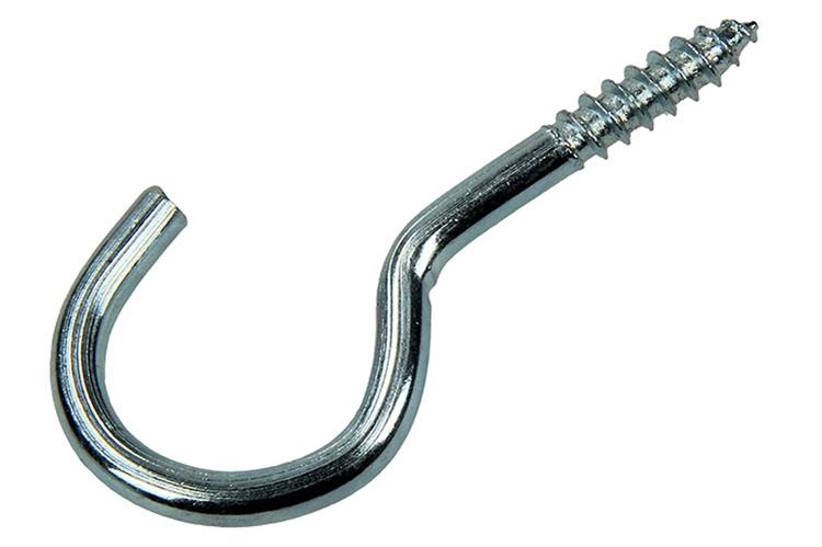 Mack 1018141 - gancho de tornillo acero galvanizado 15 piezas 5,0 x 35 mm | 5 piezas