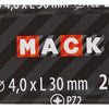 Mack 1020092 - tornillo para aglomerado con cabeza amarilla con 200 piezas 4,0 x 30 mm | 5 piezas