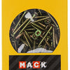 Mack 1020103 - tornillo para aglomerado con cabeza amarilla con 200 piezas 4,5 x 35 mm | 5 piezas