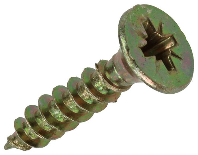 Mack 1020110 - tornillo para aglomerado con cabeza amarilla con 200 piezas 5,0 x 25 mm | 5 piezas