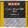 Mack 1020120 - tornillo para aglomerado con cabeza amarilla con 100 piezas 5,0 x 100 mm | 2 piezas