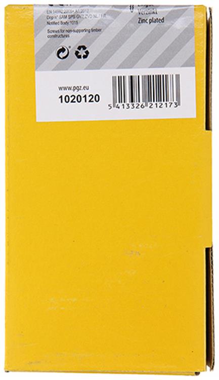 Mack 1020120 - tornillo para aglomerado con cabeza amarilla con 100 piezas 5,0 x 100 mm | 2 piezas