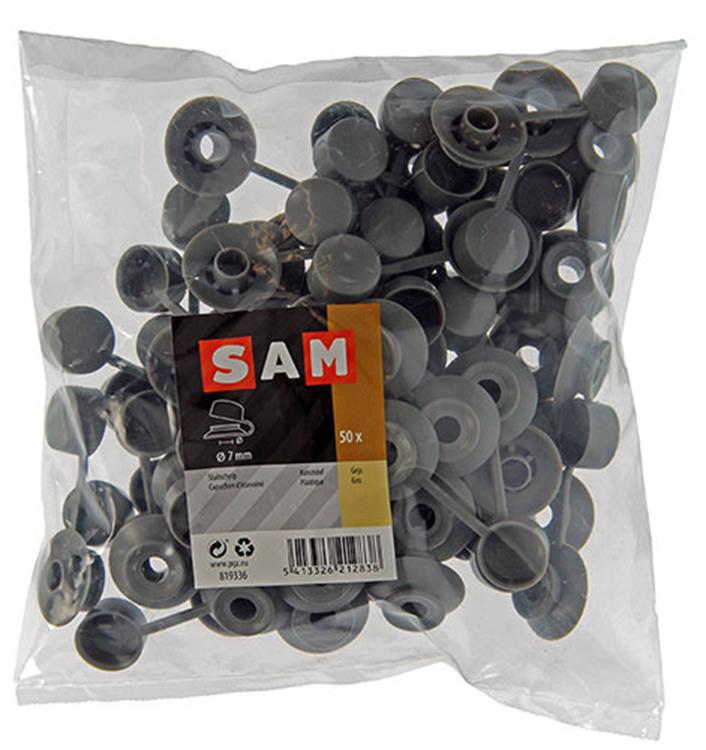Mack 1020172 - carcasa de cierre gris 50 uds. 7 mm | 5 piezas