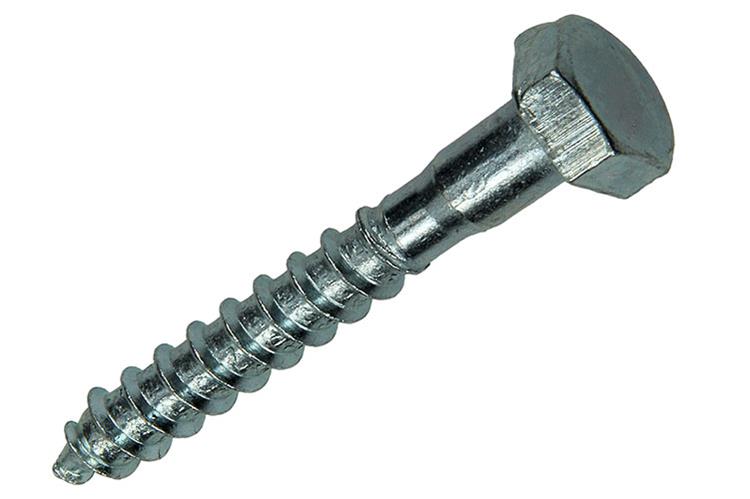 Mack 1020181 - perno roscado para madera galvanizado 30 piezas 10 x 70 mm | 3 piezas