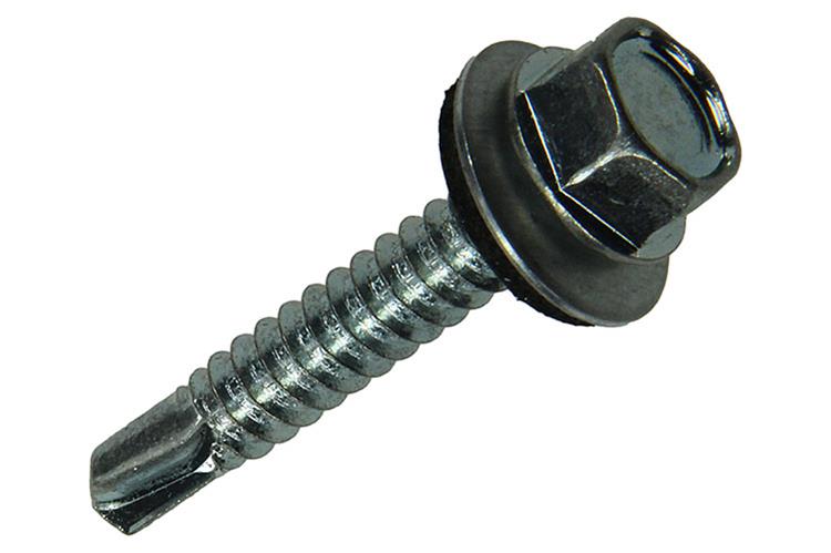 Mack 1020187 - tornillo autoperforante cabeza hexagonal EPDM-vz 100uds 6,3 x 38 mm | 2 piezas