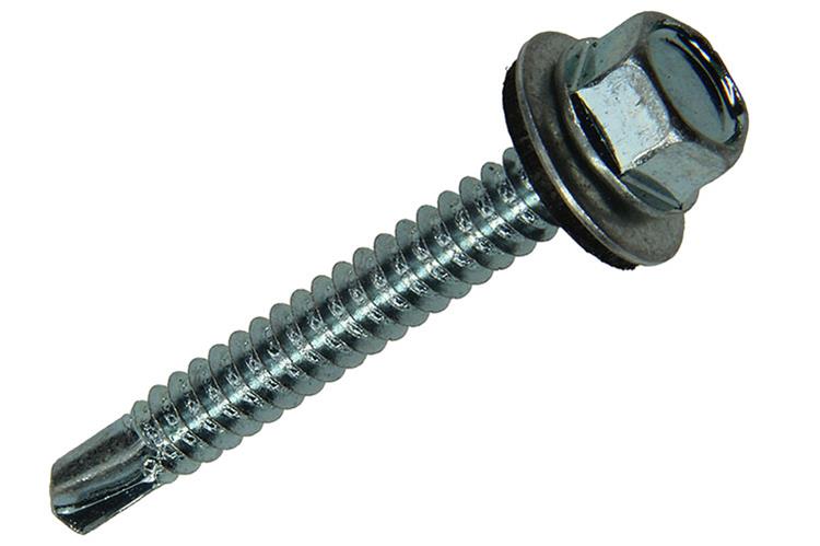 Mack 1020188 - tornillo autoperforante cabeza hexagonal EPDM-VZ 100uds 6,3 x 50 mm | 2 piezas