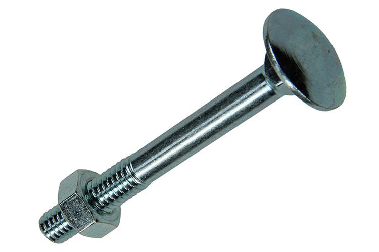 Mack 1020199 - perno madera + tuerca galvanizada 26 stm6 x 50 mm | 5 piezas