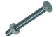 Mack 1020217 - perno macho + tuerca galvanizado 26 piezas m6 x 50 mm | 5 piezas