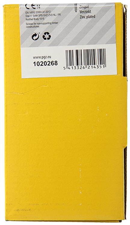 Mack 1020268 - tornillo aglomerado cabeza vz gvz 250 uds 5,0 x 50 mm | 1 pieza