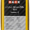 Mack 1020273 - tornillo aglomerado cabeza vz gvz 250 uds 5,0 x 100 mm | 1 pieza