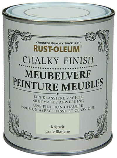 Rust-oleum 1050946 - furniture paint chalk white 750 ml | 1 pc