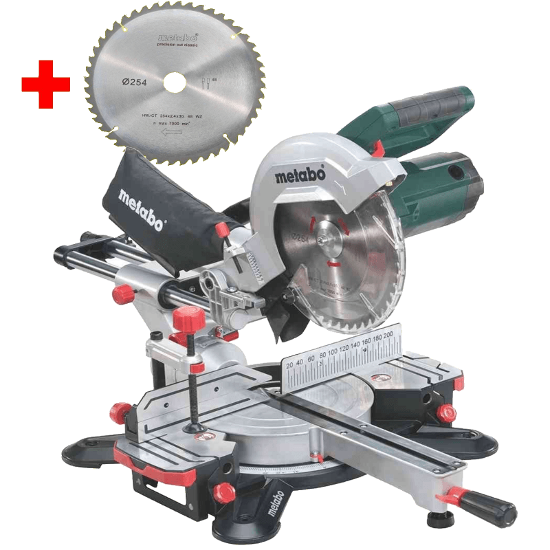 Sega trasversale Metabo kg 254 m con funzione di tiro | con seconda lama - 690828000