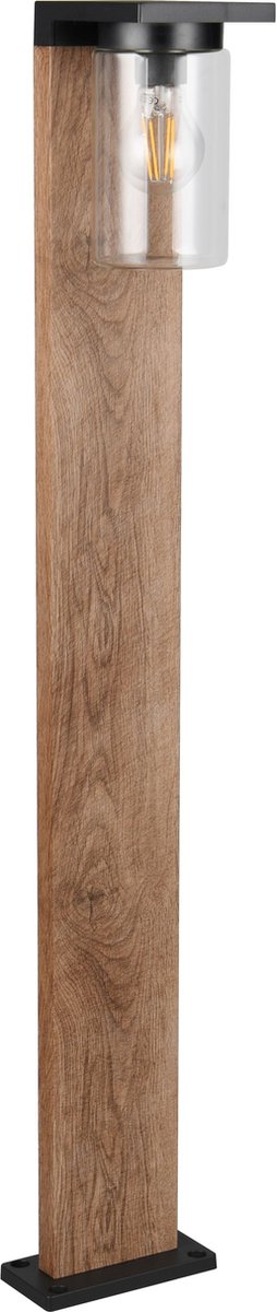 Trio ardila - paalverlichting - hout element - excl. 1x e27 4 w - - buitenverlichting - ip44