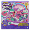 Spinmaster kinetic sand shimmer - eenhoorn koninkrijk-speelset met 907 g glanzend origineel kinetic sand 8 stuks gereedschap - sensorisch speelgoed