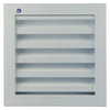 Renson 1006224 - rejilla mural empotrada 411 aluminio ral 9010 200x200mm | 1 pieza