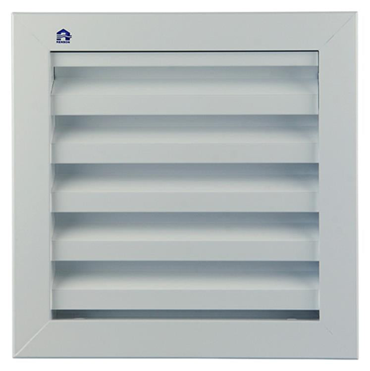 Renson 1006224 - rejilla mural empotrada 411 aluminio ral 9010 200x200mm | 1 pieza