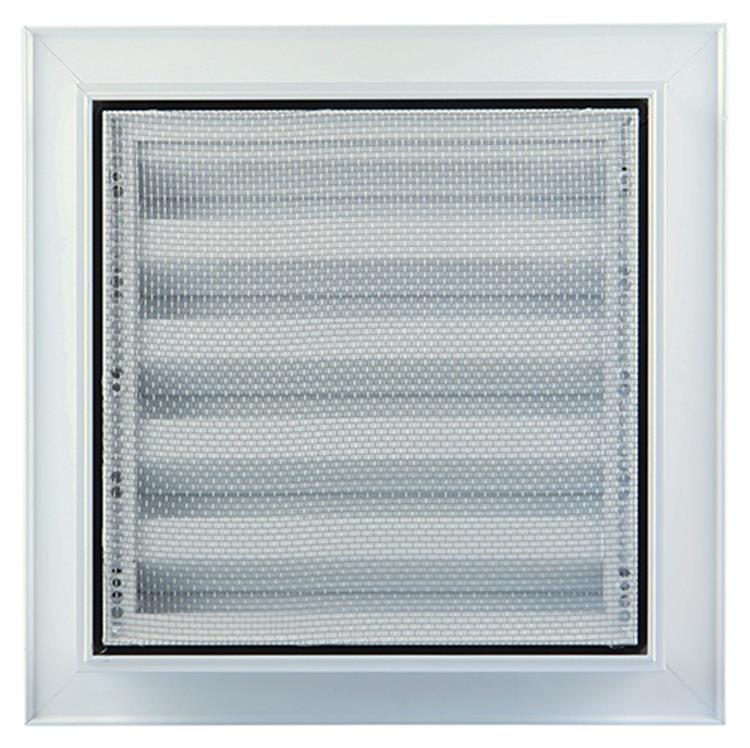 Renson 1006224 - rejilla mural empotrada 411 aluminio ral 9010 200x200mm | 1 pieza
