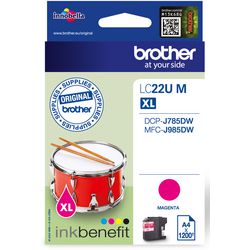 Cartucho de tinta brother 22h magenta