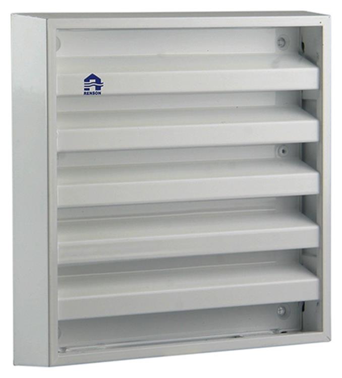 Renson 1006233 - rejilla mural de superficie 431 alu ral 9010 165x165mm | 2 piezas