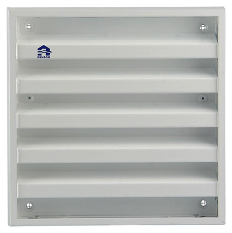 Renson 1006233 - rejilla mural de superficie 431 alu ral 9010 165x165mm | 2 piezas