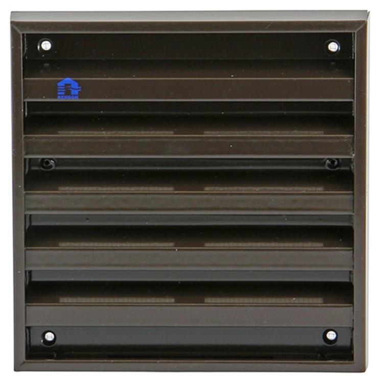 Renson 1006234 - rejilla mural de superficie 431 aluminio ral8019 165x165mm | 2 piezas
