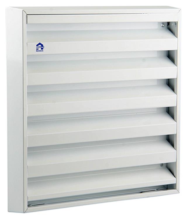 Renson 1006236 - rejilla mural de superficie 431 aluminio ral 9010 225x225mm | 2 piezas