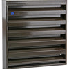 Renson 1006237 - rejilla mural de superficie 431 aluminio ral8019 225x225mm | 2 piezas