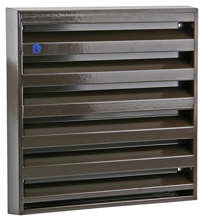 Renson 1006237 - rejilla mural de superficie 431 aluminio ral8019 225x225mm | 2 piezas