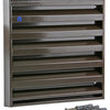 Renson 1006237 - rejilla mural de superficie 431 aluminio ral8019 225x225mm | 2 piezas