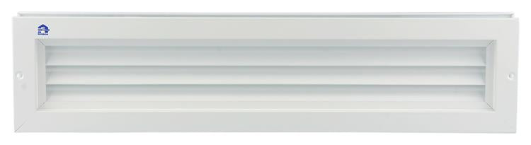 Renson 1006215 - rejilla puerta 461 aluminio ral 9010 425x76mm | 2 piezas