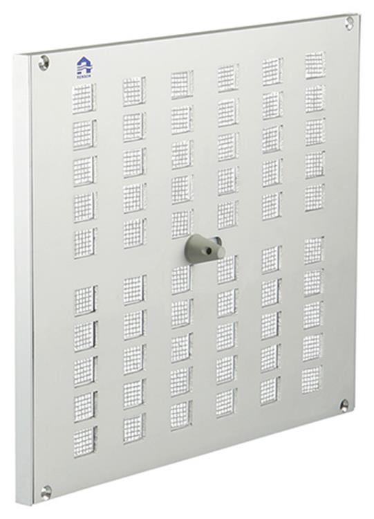 Renson 1006220 - superficie de rejilla ajustable. 4032 aluminio f1 240x200mm | 2 piezas