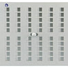 Renson 1006222 - superficie de rejilla ajustable. 4032 aluminio ral 9010 240x200mm | 2 piezas