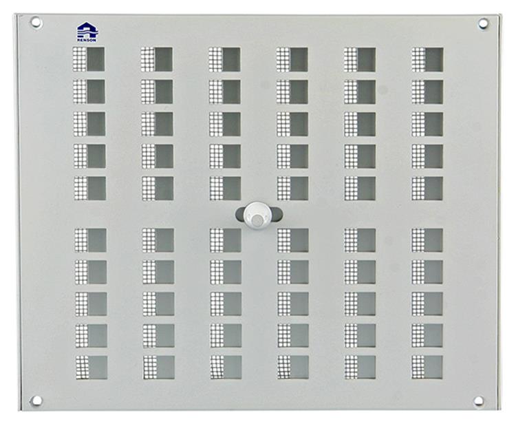 Renson 1006222 - superficie de rejilla ajustable. 4032 aluminio ral 9010 240x200mm | 2 piezas