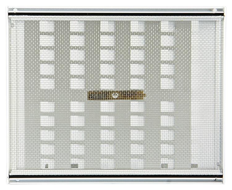 Renson 1006222 - superficie de rejilla ajustable. 4032 aluminio ral 9010 240x200mm | 2 piezas