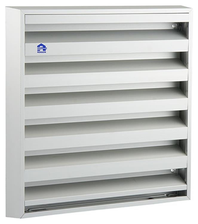 Renson 1006235 - rejilla mural de superficie 431 aluminio f1 225x225mm | 2 piezas