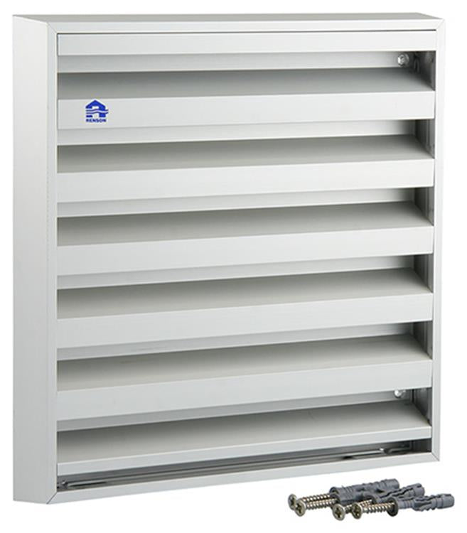 Renson 1006235 - rejilla mural de superficie 431 aluminio f1 225x225mm | 2 piezas