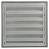 Renson 1006235 - rejilla mural de superficie 431 aluminio f1 225x225mm | 2 piezas