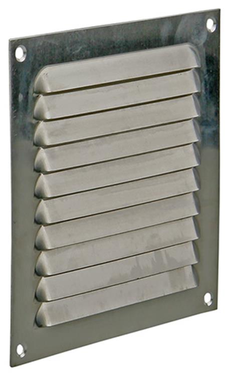 Renson 1015062 - Rejilla de lamas plana aluminio f1 150x150mm | 10 piezas