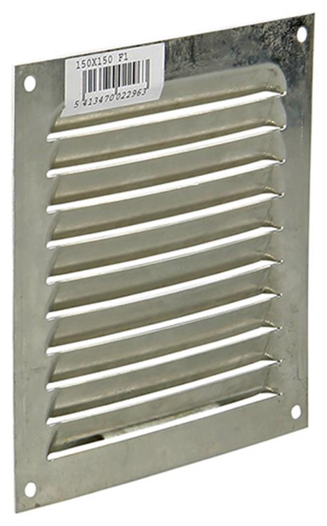 Renson 1015062 - Rejilla de lamas plana aluminio f1 150x150mm | 10 piezas