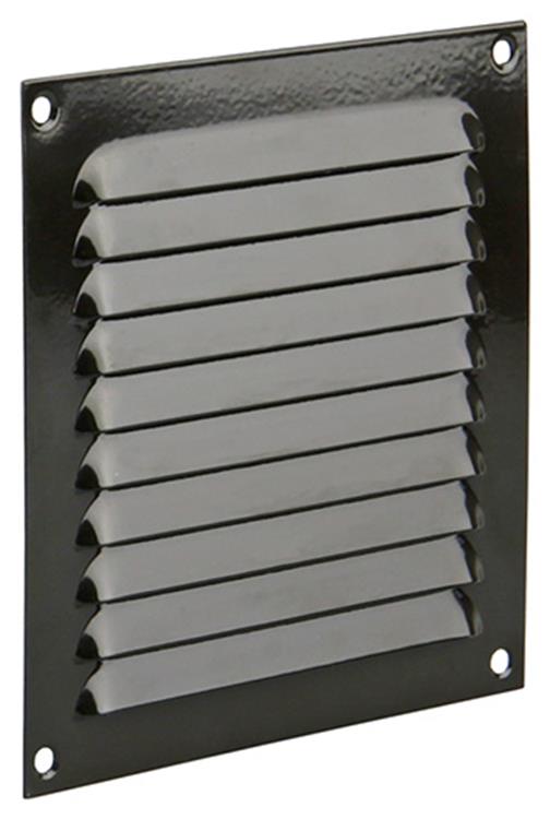 Renson 1015064 - Rejilla de lamas plana aluminio marrón 150x150mm | 10 piezas