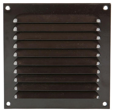 Renson 1015064 - schoepenrooster plat alu bruin150x150mm | 10 stuks